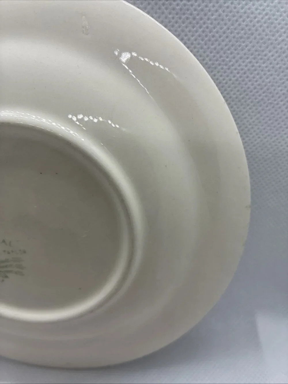 Vintage Taylor Smith Taylor Pastoral Green Transferware Trinket Dish Bread Plate